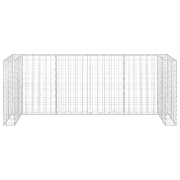 Mur en gabion 145614 Argenté - Acier - 100 x 120 x 320 cm