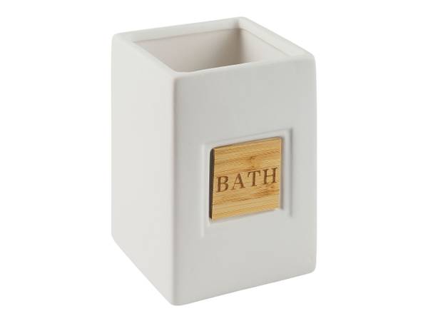 Badezimmer-Zubehör KOUROU 4-tlg Beige - Braun