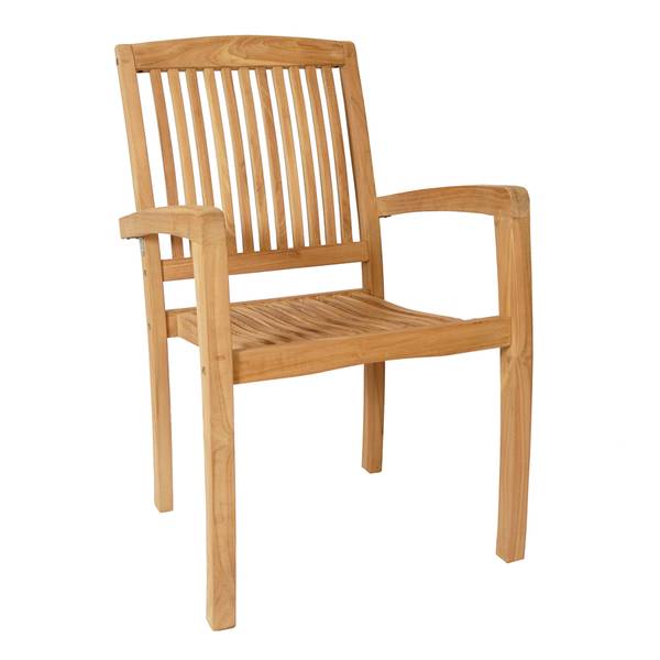 Gartenstuhl EMPIRE TEAK Braun - Teakholz - 57 x 90 x 65 cm