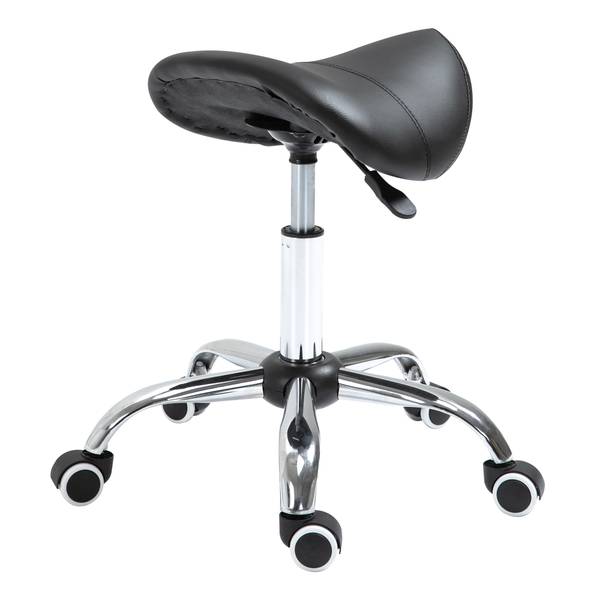 Rollhocker mit Nylonrollen 02-0700 Braun - Metall - 53 x 49 x 52 cm