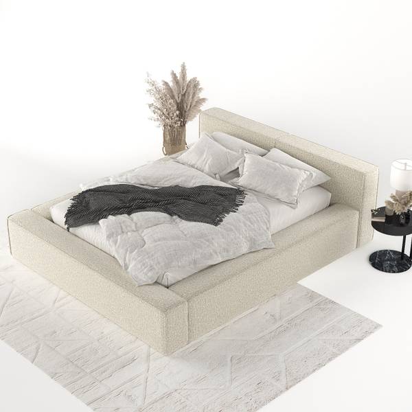 Polsterbett CASTO mit Stauraum Blur Beige - Liegefläche Breite: 160 cm