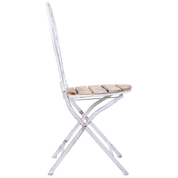 Stuhl Jardin mueble Grau - Massivholz - 40 x 90 x 46 cm