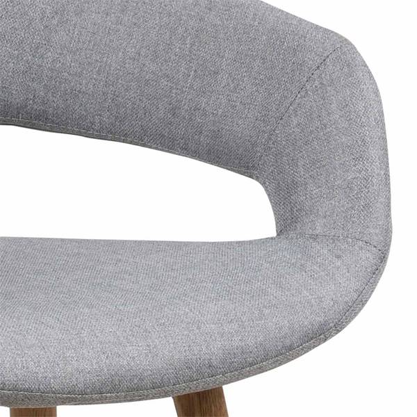 Barhocker Gramma 2er Set Grau - Textil - 46 x 89 x 55 cm
