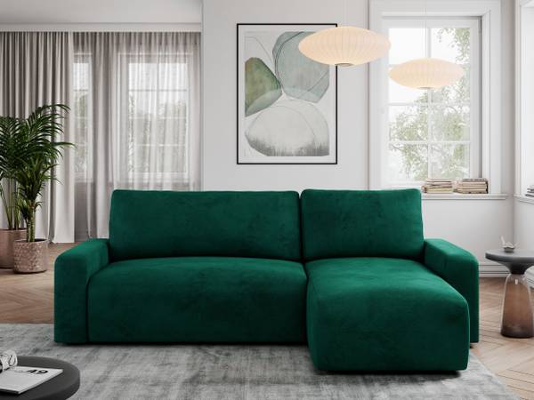 Ecksofa ARGOS L Dunkelgrün