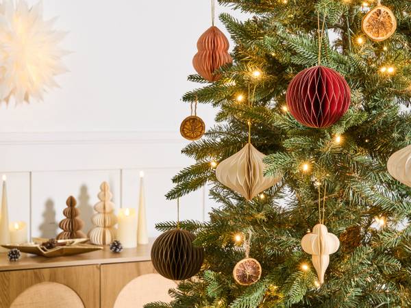 Weihnachtsbaumkugeln STORA 20-tlg Papier - 12 x 10 x 12 cm