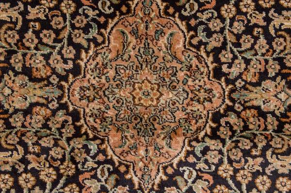 Orientteppich Premium Blau - Seide - 93 x 1 x 153 cm