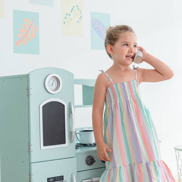 Kinder spielen Küche TD-11414M Grün - Massivholz - 30 x 94 x 98 cm