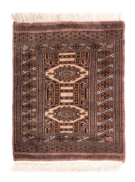 Orientteppich Oriental Braun - Wolle - 61 x 1 x 77 cm
