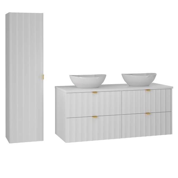 Badmöbel Lexa 2er-Set Weiß