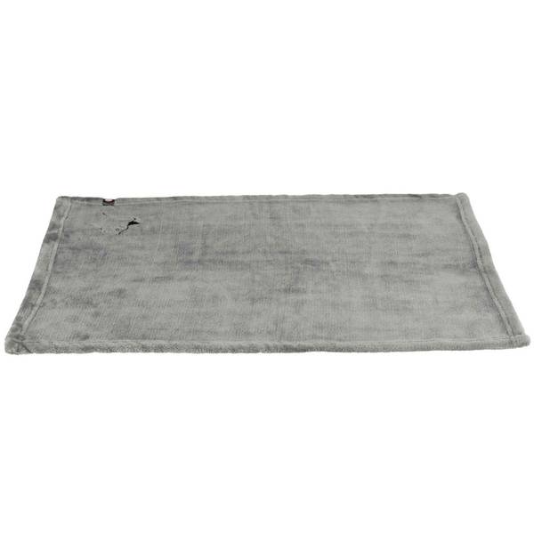 Decke Nilay Grau - Textil - 90 x 1 x 70 cm