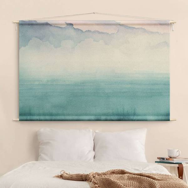 Wandteppich Dämmerung auf der Bucht I 185 x 125 cm