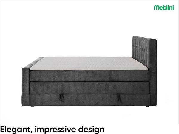 Boxspringbett IGA Dunkelgrau