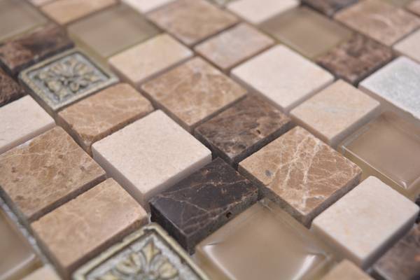Mosaikfliesen 85-2FD Glas - 30 x 30 x 30 cm
