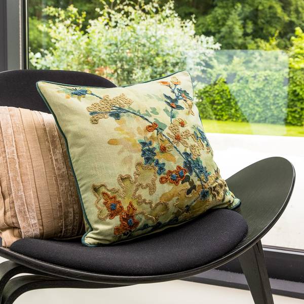 Dekokissen Florette Baumwollstoff - 45 x 45 x 10 cm