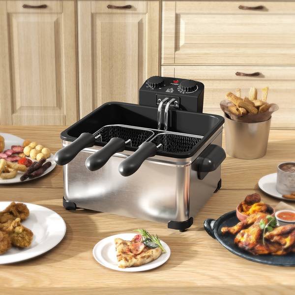 Fritteuse 800-262V90SR Silber - Metall - 35 x 23 x 50 cm