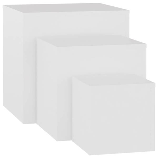 Beistelltische M663855 Weiß - Holzwerkstoff - 45 x 45 x 45 cm