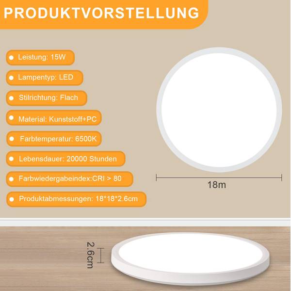 LED Deckenleuchte Malatesta Weiß
