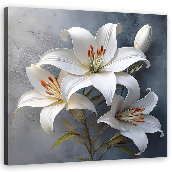 Canvas schilderij Lelies 40 x 40 cm