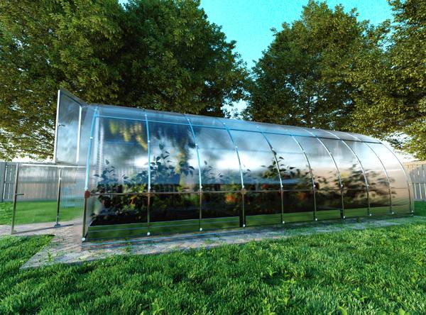 KLASIKA TUBE PREMIUM 18m² Silber - Metall - 300 x 220 x 600 cm