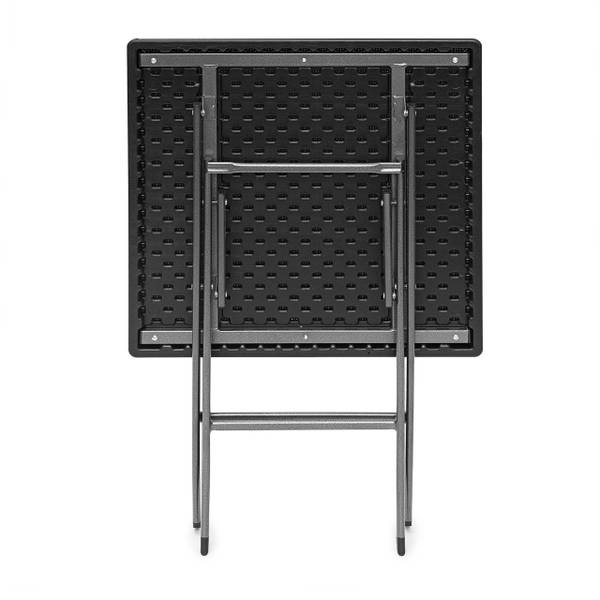 Gartentisch klappbar BASTIAN Schwarz - 62 x 62 cm