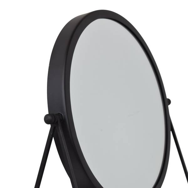 Tafelspiegel Vonki zwart - metaal - 40 x 49 x 21 cm