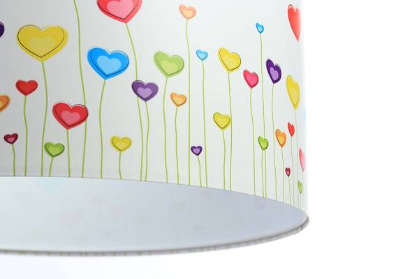 Hängeleuchte Foto Hearts Kunststoff - 40 x 20 x 92 cm