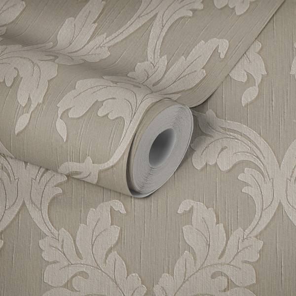 Vliestapete 4084 Barock Optik modern Beige - Creme