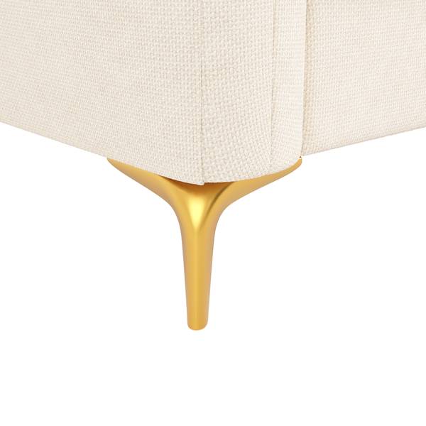 Ecksofa XUENI664 Ⅳ Beige - Chenille - 137 x 85 x 263 cm