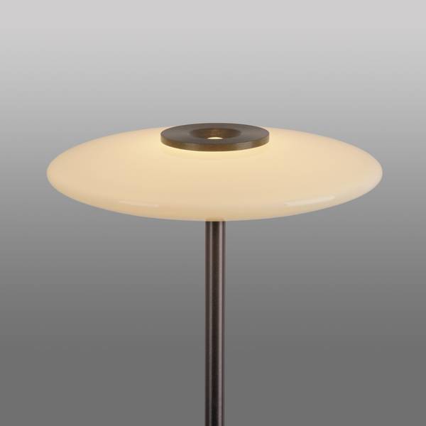 LED Stehleuchte PURE Vitrum Dunkelbraun - Graumetallic