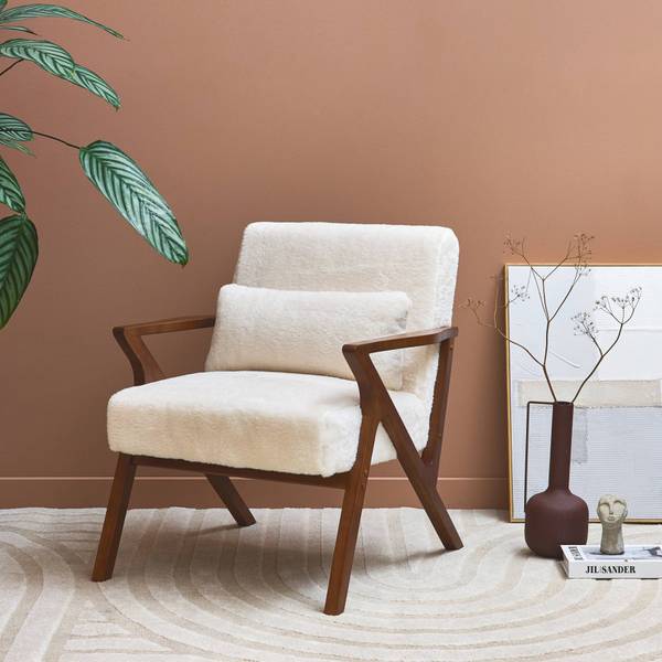 Sessel Weiß - Textil - 75 x 81 x 70 cm