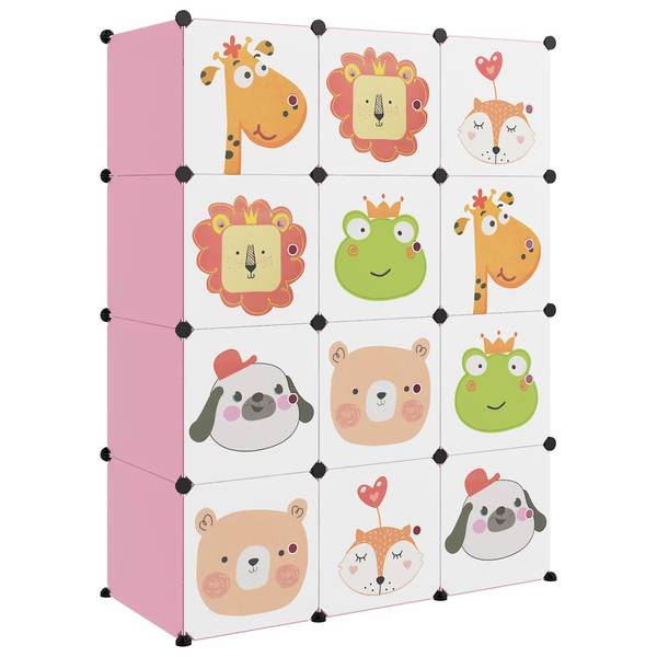 Kinderschrank 3013172 Pink - 46 x 144 x 110 cm