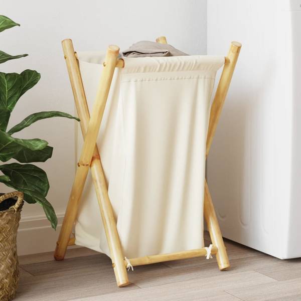 Wäschekorb 3037823 Braun - Bambus - 41 x 63 x 36 cm