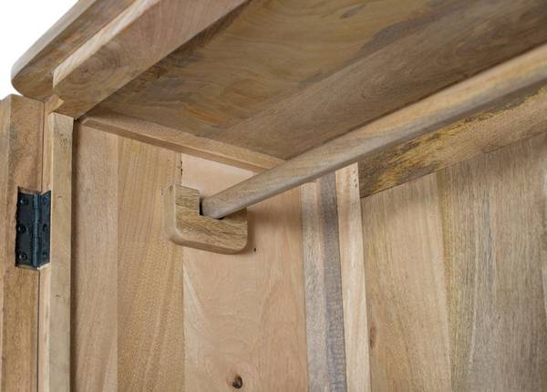 Kleiderschrank 1929 Braun - Massivholz - 100 x 190 x 40 cm