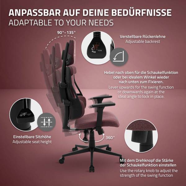 Gaming Stuhl MONZA Rot