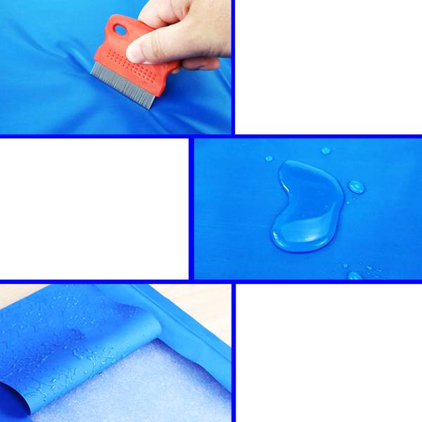 Hundematten Box Blau - Textil - 40 x 1 x 50 cm