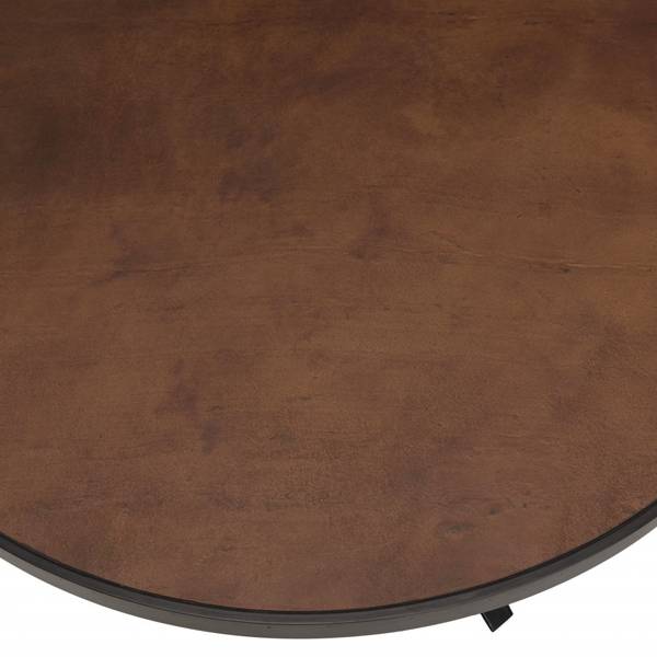 Esstisch BASILE Schwarz - Metall - 120 x 76 x 120 cm