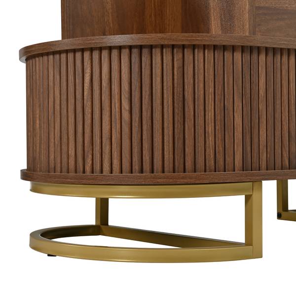 Couchtisch Hermes Ⅷ Braun - Holzwerkstoff - 100 x 64 x 50 cm
