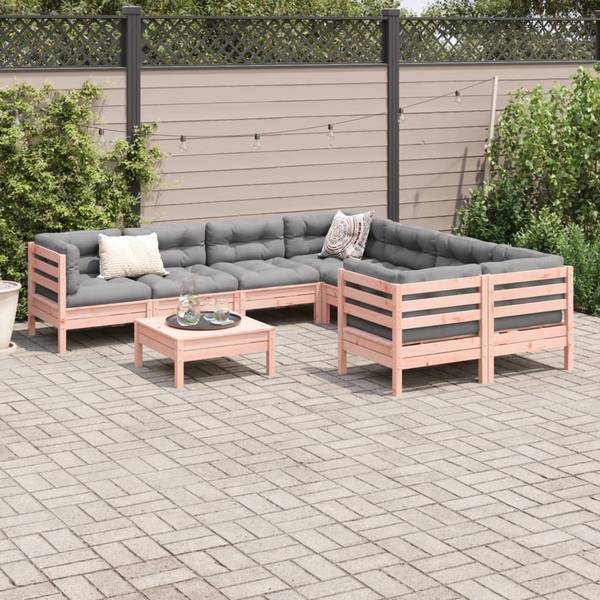 Garten-Lounge-Set 3042307 (9-teilig) Kiefer Dekor