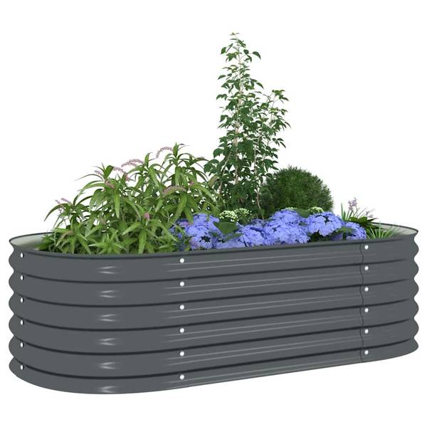 Hochbeet für Garten BLUMO Grau - 160 x 44 cm