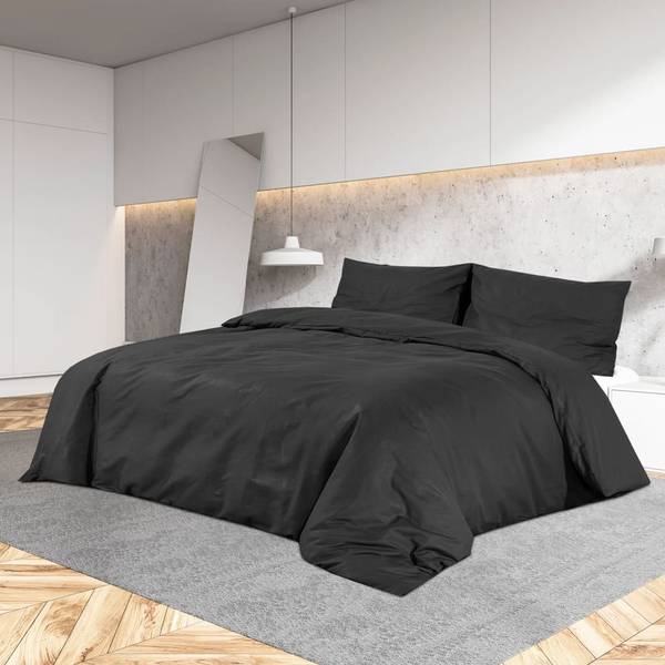 Ensemble de housses de couette 3016891-5 Noir - Polyester - 200 x 1 x 200 cm