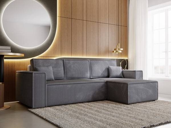 Ecksofa PRATO XL Dunkelgrau