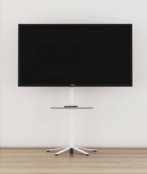 TV Möbel Xila Weiß - Metall - 61 x 100 x 61 cm