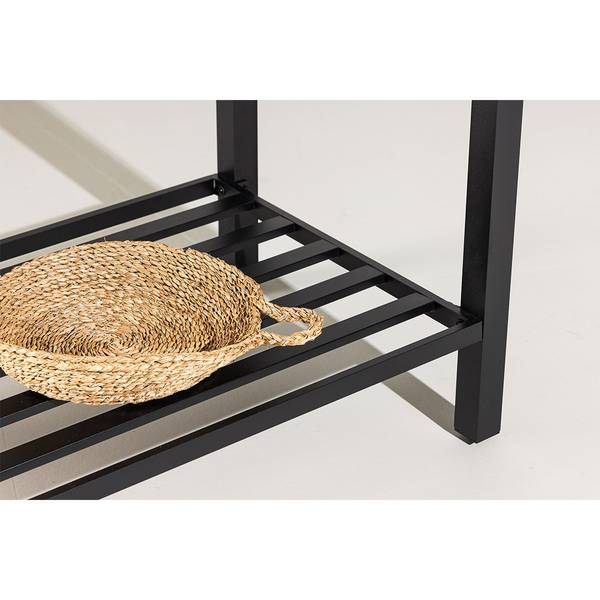 Buitenkeuken Alicante zwart - metaal - 60 x 128 x 90 cm