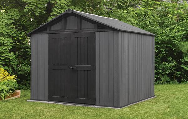 Gartenhaus Stronghold 2.0 Grau - Kunststoff - 238 x 251 x 305 cm
