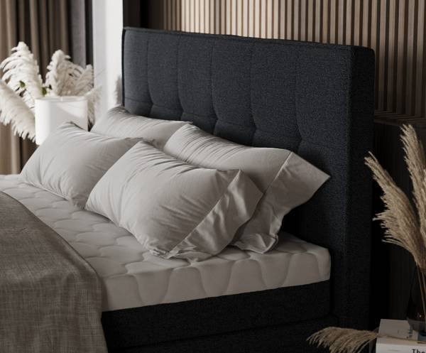 Boxspringbett ARIVO mit Stauraum Riva Anthrazit - Liegefläche Breite: 200 cm