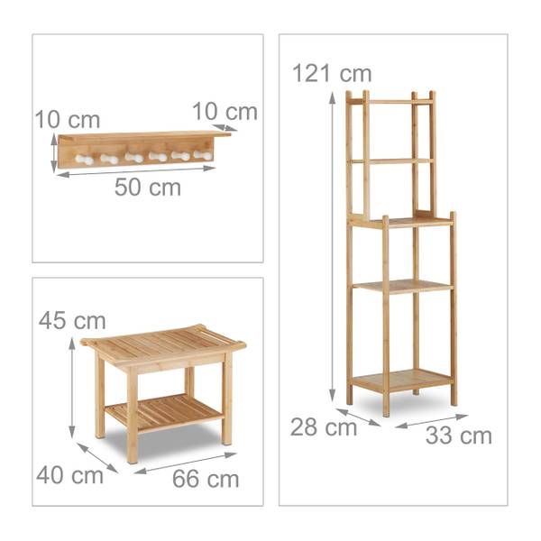 ensemble de salle de bain 5 pièces 82 x 121 x 108 cm