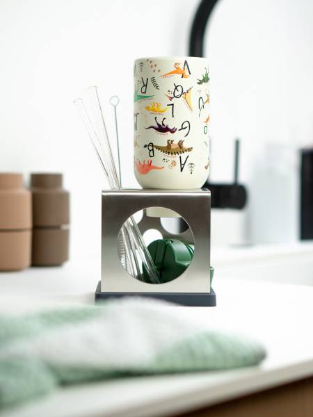 Égouttoir dricube Argenté - Acier inoxydable - 11 x 11 x 11 cm