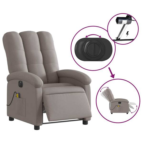 Massagesessel 3032264-3 Taupe