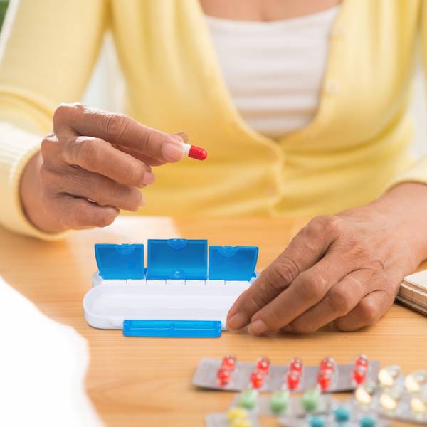12 x Tablettendose 6 Fächer Anzahl Teile im Set: 12
