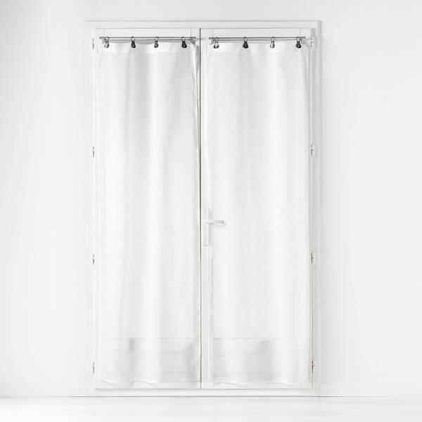 Vorhänge LINKA Weiß - Textil - 70 x 200 x 1 cm